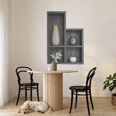 Decoratieve 3d muursticker 42x60 Decoratieve planken