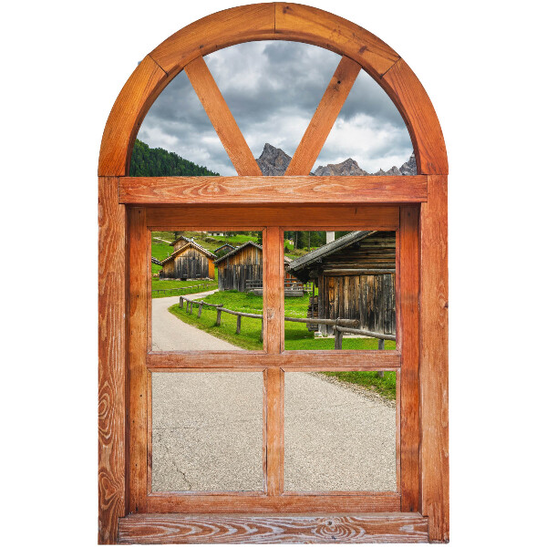 3D muursticker raam 39x60 Uitzicht vanuit het raam