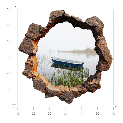 Wandsticker 3D doorkijk 60x60 Steenmeer