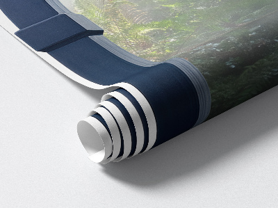 3D muursticker raam 43x60 Mysterieuze jungle