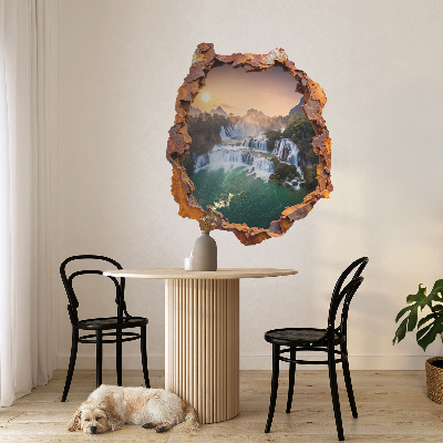 Wandsticker 3D doorkijk 50x60 Natuurlijk panorama