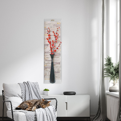 Decoratieve 3d muursticker 18x60 Bloemen en stenen