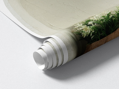 Decoratieve 3d muursticker 45x60 Jute boeket