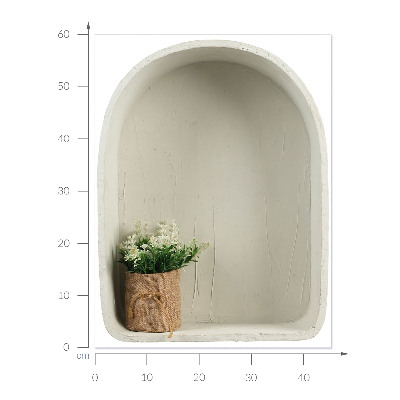 Decoratieve 3d muursticker 45x60 Jute boeket