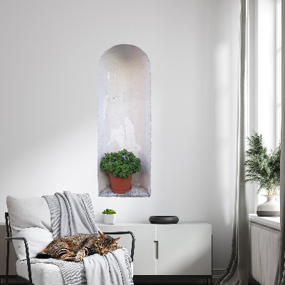 Decoratieve 3d muursticker 22x60 Muuruitsparing