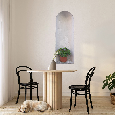 Decoratieve 3d muursticker 22x60 Muuruitsparing