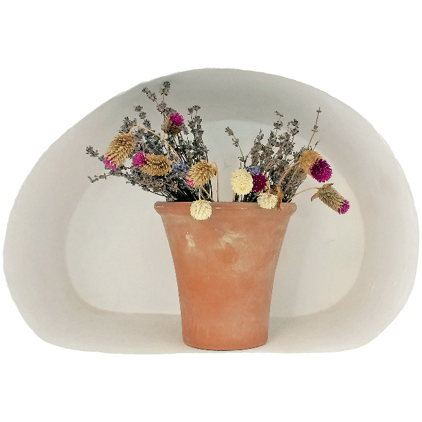 Decoratieve 3d muursticker 60x41 Gedroogde bloemen