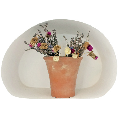 Decoratieve 3d muursticker 60x41 Gedroogde bloemen