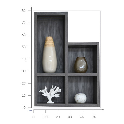 Decoratieve 3d muursticker 56x80 Decoratieve planken