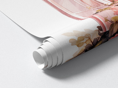 3D muursticker raam 76x80 Rustiek raam