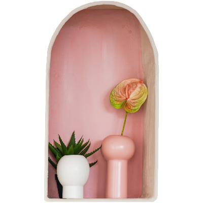 Decoratieve 3d muursticker 46x80 Subtiele vegetatie