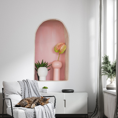 Decoratieve 3d muursticker 46x80 Subtiele vegetatie