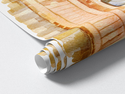 3D muursticker raam 74x80 Idyllisch venster