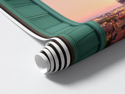 3D muursticker raam 47x80 Stadsvenster