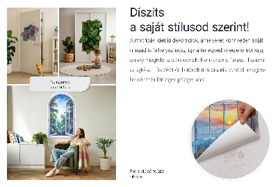 Wandsticker 3D doorkijk 66x80 Nostalgisch landschap