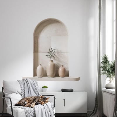 Decoratieve 3d muursticker 73x80 Keramische vazen