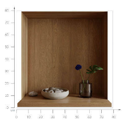 Decoratieve 3d muursticker 79x80 Natuurlijke decoraties