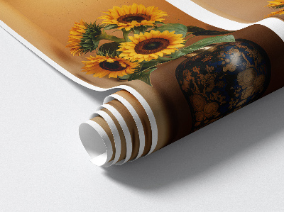 Decoratieve 3d muursticker 80x73 Zonnebloemboeketten