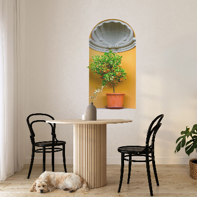 Decoratieve 3d muursticker 44x80 Sinaasappelboom