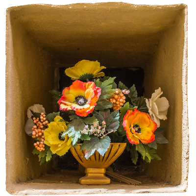 Decoratieve 3d muursticker 76x80 Bloemenvaas