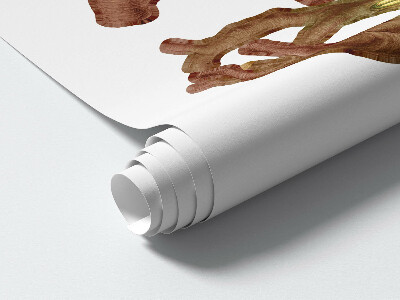 Muur stickers 100x179 Sprookjesachtige boomhutten in tekenfilmstijl