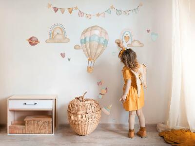 Muur stickers 100x141 Boho aquarel pastelpatronen