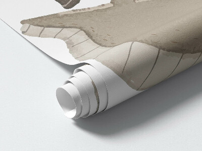 Muur stickers 100x152 Schattige pastel boho dinosaurussen