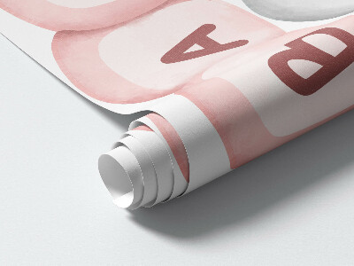 Muur stickers 100x142 Pastelkleurige aquareldecoraties voor een kleine prinses