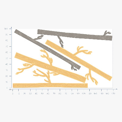 Muur stickers 100x169 Pastelkleurig bos met decoratieve bomen
