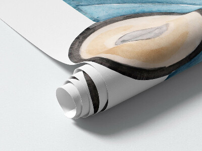 Muur stickers 100x157 Pastelkleurige auto's en subtiele aquarelwolken