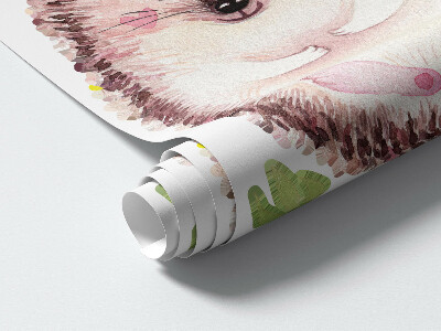 Muur stickers 100x118 Boswezens in pastelwaterverf