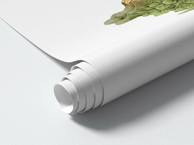 Muur stickers 100x281 Charmante bosboomhutten in pastelstijl