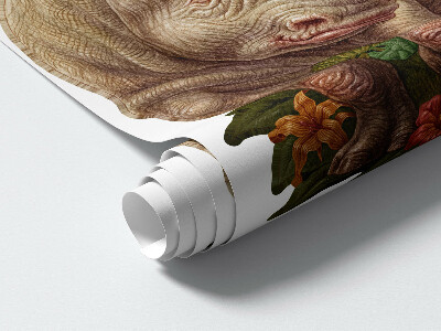 Muurstickers 130x140 Wilde safari in pastelkleuren