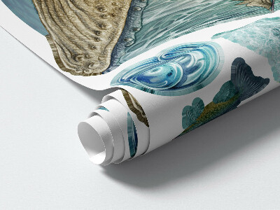 Muurstickers 130x159 Een onderwatersprookje met zeedieren