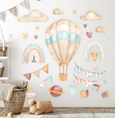 Muurstickers 130x183 Boho aquarel pastelpatronen