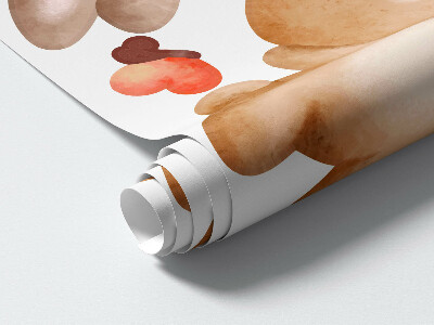 Muurstickers 130x161 Pastelkleurige konijntjes en vlinders in bosstijl