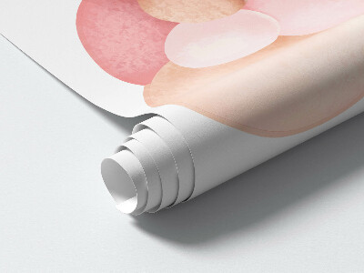 Muurstickers 130x189 Teddyberen met ballonnen in pastelwaterverf