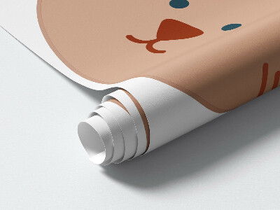 Muurstickers 130x210 Bosdieren in boho pastelharten