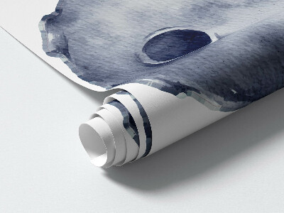 Muurstickers 130x190 Pastelkleurige ruimte met planeten en een raket