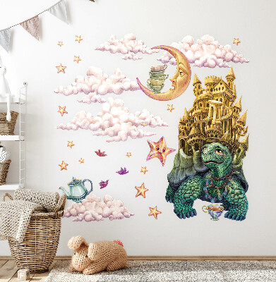 Muurstickers 60x78 Dierenfantasieën in tekenfilmvorm