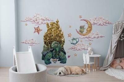 Muurstickers 60x78 Dierenfantasieën in tekenfilmvorm