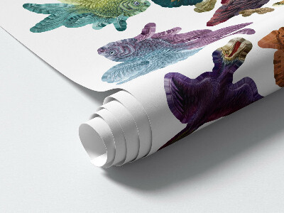 Muurstickers 60x104 Tekenfilmdieren uit de magische wereld