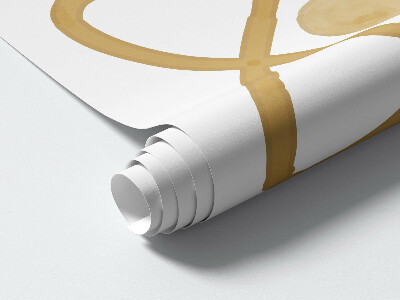 Muurstickers 60x100 Een ruimte-illustratie van planeten en sterren in pastelkleuren.