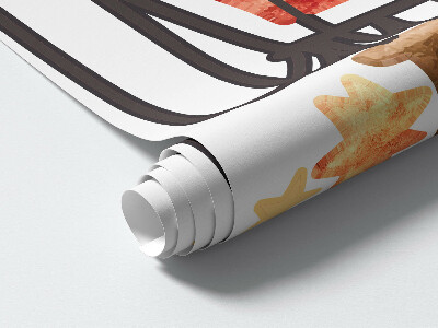 Muurstickers 60x99 Boho ballonnen en sterren in aquarelstijl