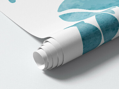 Muurstickers 60x72 Een onderwaterland van aquarelwezens