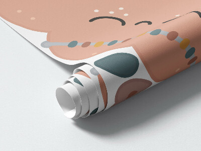 Muurstickers 60x99 Boho in pasteltinten van lucht en ruimte