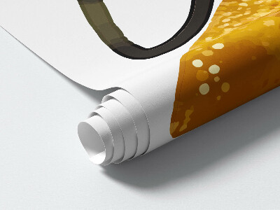 Muurstickers 60x86 Raketillustraties van planeten en sterren in de ruimte