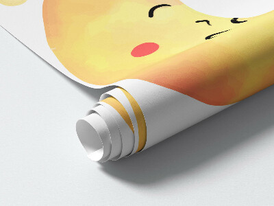 Muur stickers 80x119 Aquarelhemel met sterren en pastels