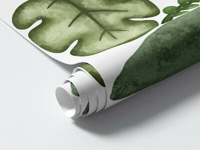 Muur stickers 80x84 Een olifant in een pastelkleurige aquareljungle