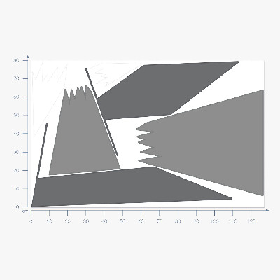 Muur stickers 80x127 Winterse bergtoppen in een illustratief beeld